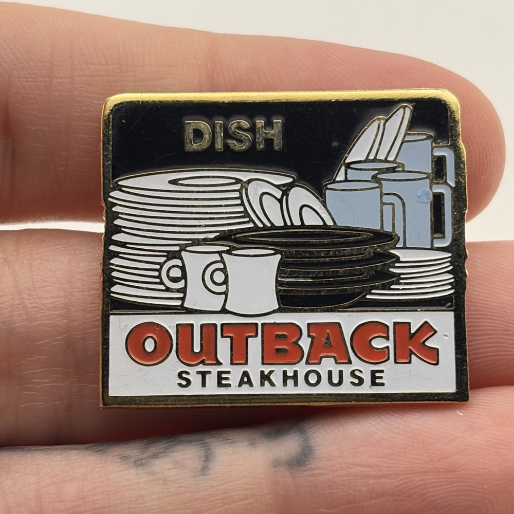 Outback Steakhouse Dish Dishes Plates Cups Lapel Hat Pin